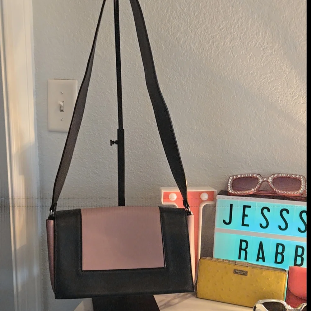 Celine Pink and Gray MEDIUM FRAME Leather Shoulder Bag - Picture 15 of 16